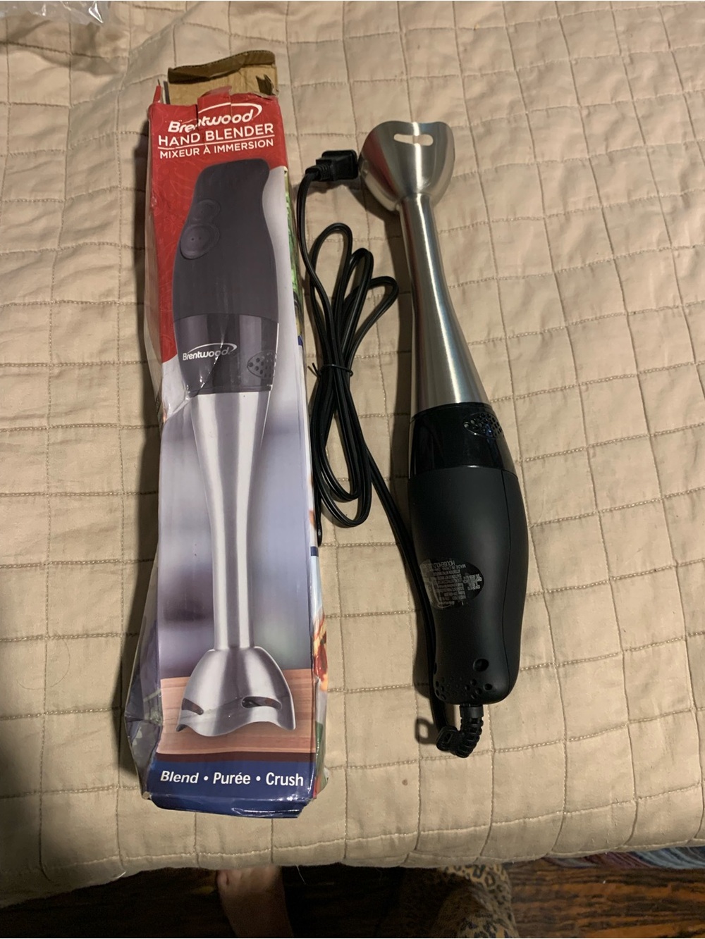 Brentwood Black & Silver Immersion Hand Blender